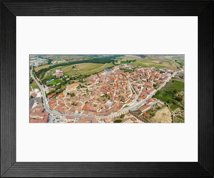 Framed Print : Panoramic aerial view of Lerma, Burgos province Spain. considered one of the most beautiful towns in Spain Framed Print : Panoramic aerial view of Lerma, Burgos province Spain. considered one of the most beautiful towns in Spain