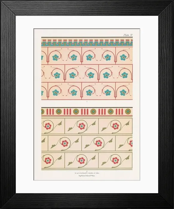 Framed Print : Medieval Floral Pattern Framed Print : Medieval Floral Pattern