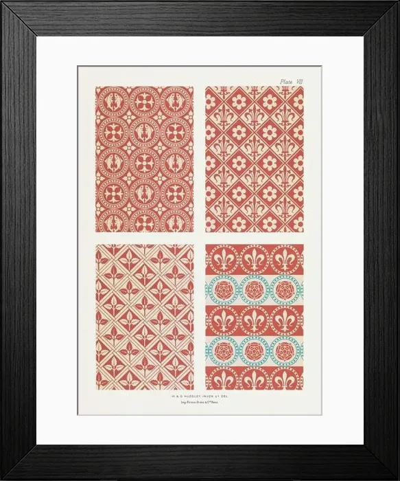 Framed Print : Medieval Pattern Framed Print : Medieval Pattern