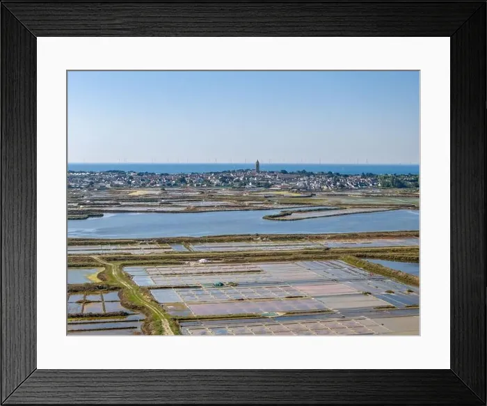 Framed Print : Aerial drone photo of the Guerande Salt Marshes in Bretagne, France Framed Print : Aerial drone photo of the Guerande Salt Marshes in Bretagne, France