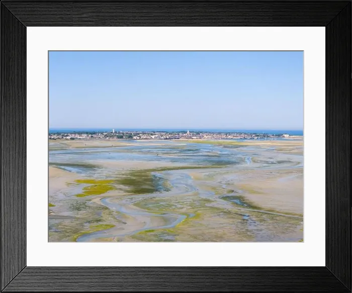 Framed Print : Aerial drone photo of the Guerande Salt Marshes in Bretagne, France Framed Print : Aerial drone photo of the Guerande Salt Marshes in Bretagne, France