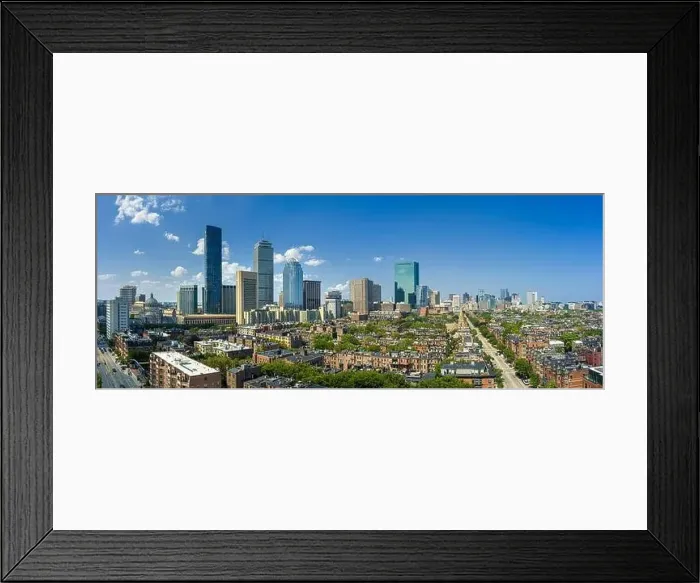 Framed Print : Aerial View, Boston Massachusetts USA Framed Print : Aerial View, Boston Massachusetts USA