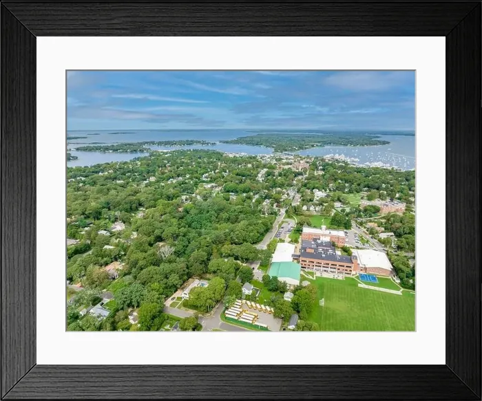 Framed Print : Aerial view of Sag Harbor, NY Framed Print : Aerial view of Sag Harbor, NY