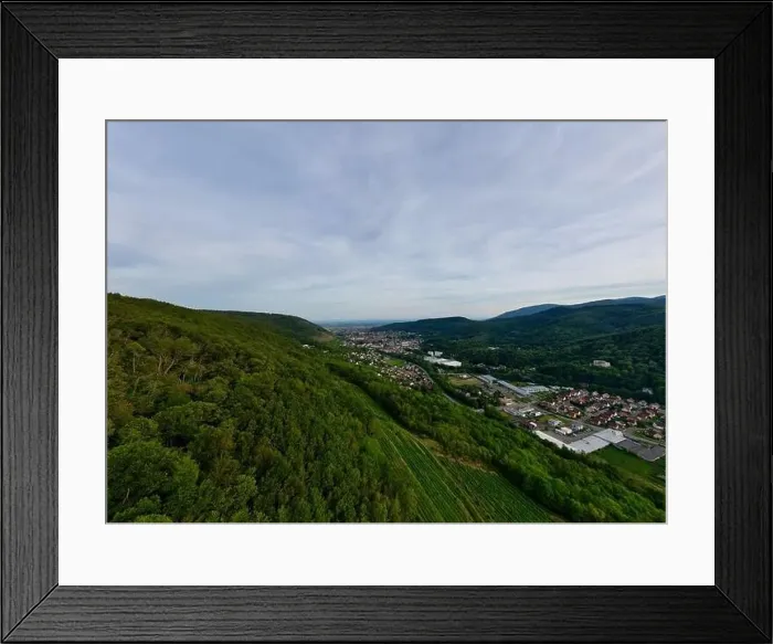 Framed Print : Aerial Panorama of Florival Valley Entrance: From Buhl to Guebwiller - Summer Evenings in Alsace Framed Print : Aerial Panorama of Florival Valley Entrance: From Buhl to Guebwiller - Summer Evenings in Alsace