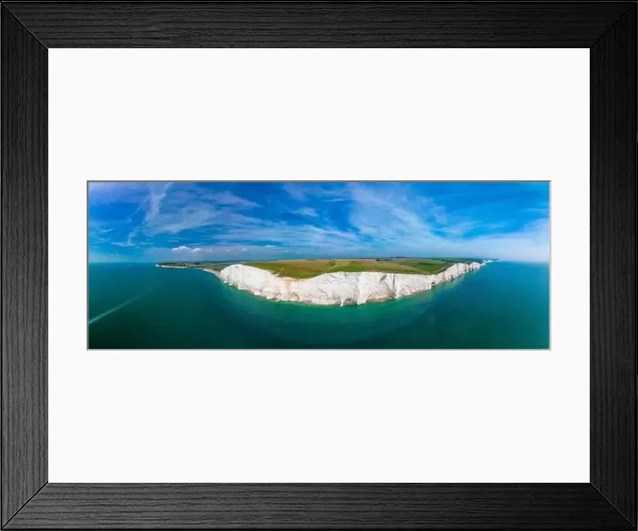 Framed Print : A daytime aerial drone view of the Seven Sisters cliffs on the East Sussex coast, UK Framed Print : A daytime aerial drone view of the Seven Sisters cliffs on the East Sussex coast, UK
