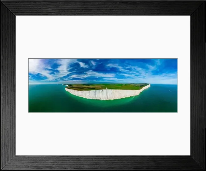 Framed Print : A daytime aerial drone view of the Seven Sisters cliffs on the East Sussex coast, UK Framed Print : A daytime aerial drone view of the Seven Sisters cliffs on the East Sussex coast, UK