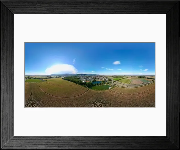 Framed Print : 360° Aerial View of Contested Daweid ZAC Framed Print : 360° Aerial View of Contested Daweid ZAC