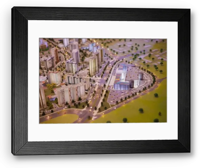 Framed Print : Aerial view of the big city of Minsk Framed Print : Aerial view of the big city of Minsk