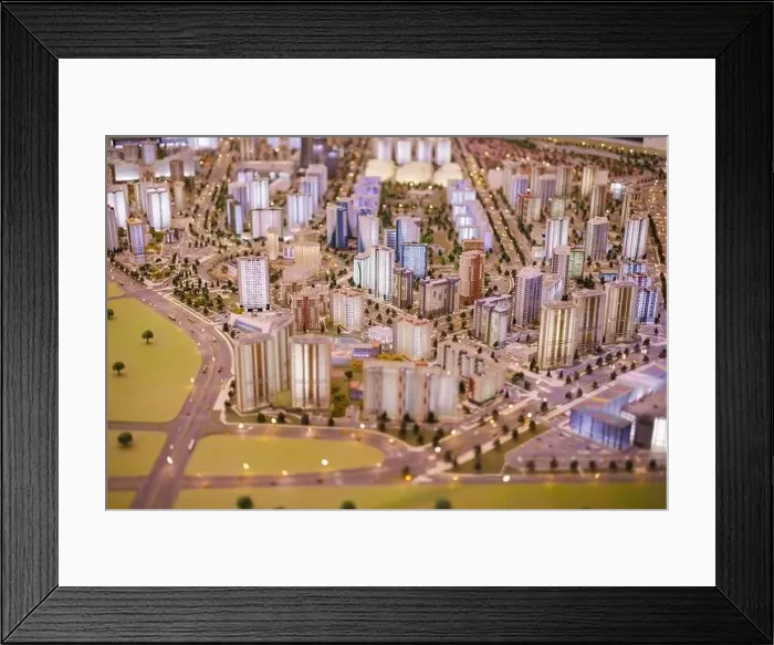 Framed Print : Aerial view of the big city of Minsk Framed Print : Aerial view of the big city of Minsk