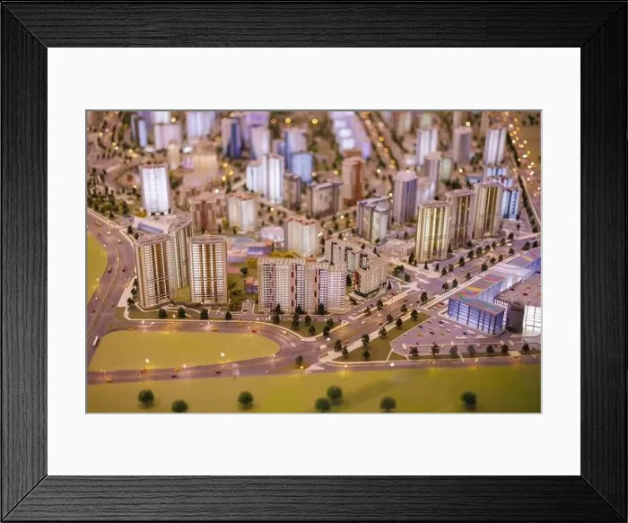 Framed Print : Aerial view of the big city of Minsk Framed Print : Aerial view of the big city of Minsk