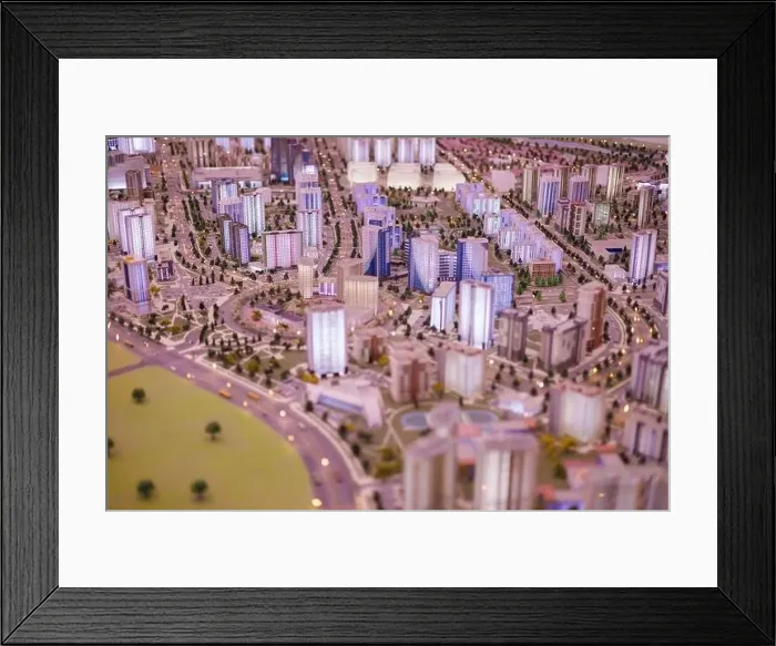 Framed Print : Aerial view of the big city of Minsk Framed Print : Aerial view of the big city of Minsk