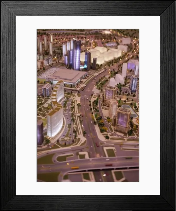 Framed Print : Aerial view of the big city of Minsk Framed Print : Aerial view of the big city of Minsk