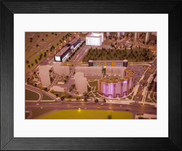 Framed Print : Aerial view of the big city of Minsk Framed Print : Aerial view of the big city of Minsk
