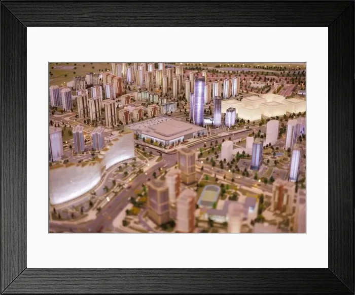 Framed Print : Aerial view of the big city of Minsk Framed Print : Aerial view of the big city of Minsk