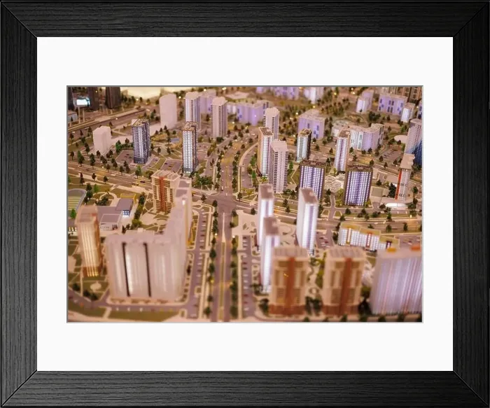 Framed Print : Aerial view of the big city of Minsk Framed Print : Aerial view of the big city of Minsk
