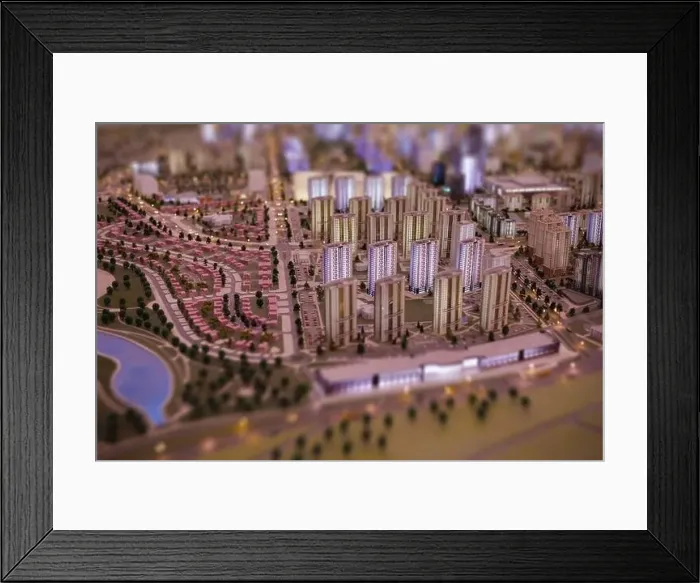 Framed Print : Aerial view of the big city of Minsk Framed Print : Aerial view of the big city of Minsk