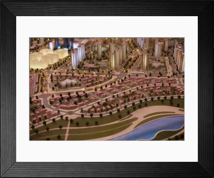 Framed Print : Aerial view of the big city of Minsk Framed Print : Aerial view of the big city of Minsk