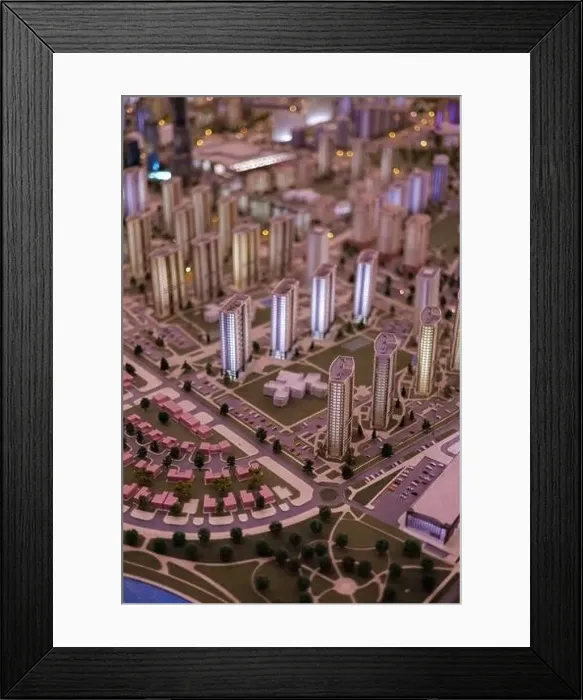 Framed Print : Aerial view of the big city of Minsk Framed Print : Aerial view of the big city of Minsk