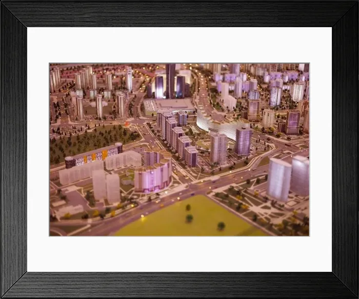 Framed Print : Aerial view of the big city of Minsk Framed Print : Aerial view of the big city of Minsk