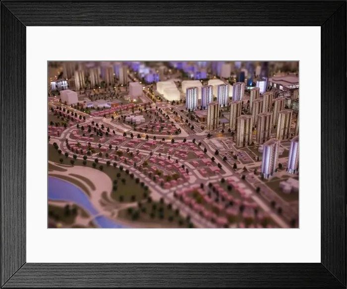 Framed Print : Aerial view of the big city of Minsk Framed Print : Aerial view of the big city of Minsk