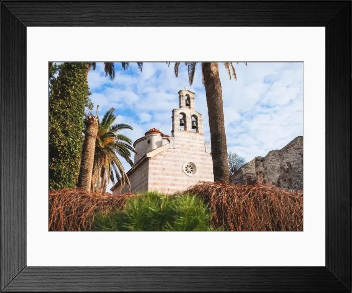 Framed Print : View of Budva old town streets Framed Print : View of Budva old town streets