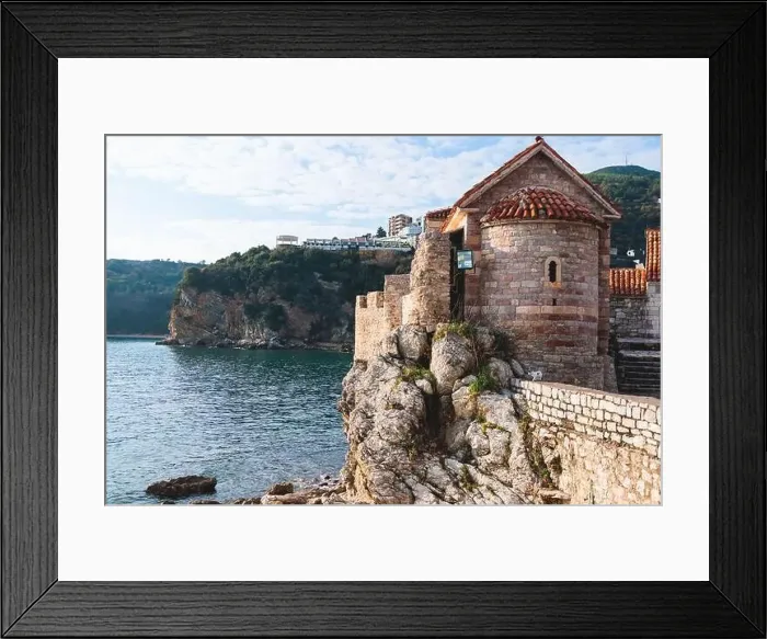 Framed Print : View of Budva old town streets Framed Print : View of Budva old town streets