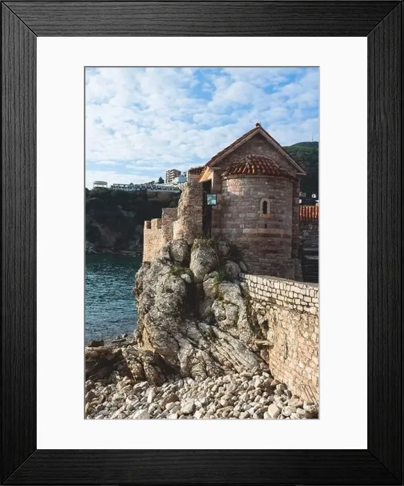Framed Print : View of Budva old town streets Framed Print : View of Budva old town streets
