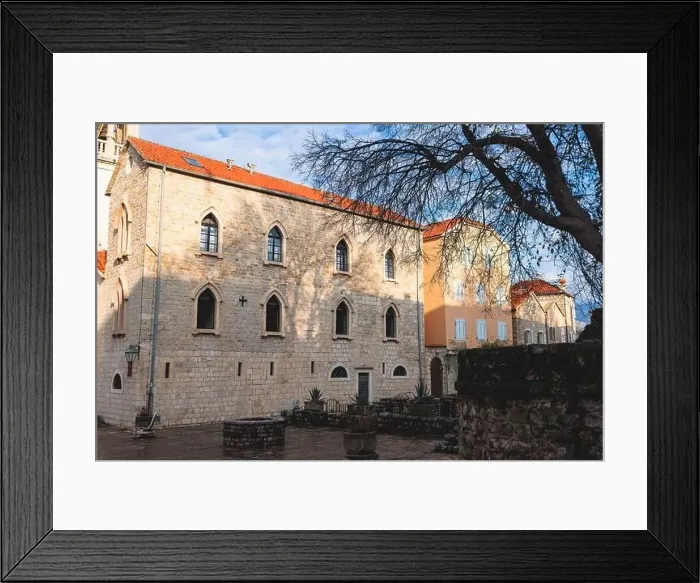 Framed Print : View of Budva old town streets Framed Print : View of Budva old town streets
