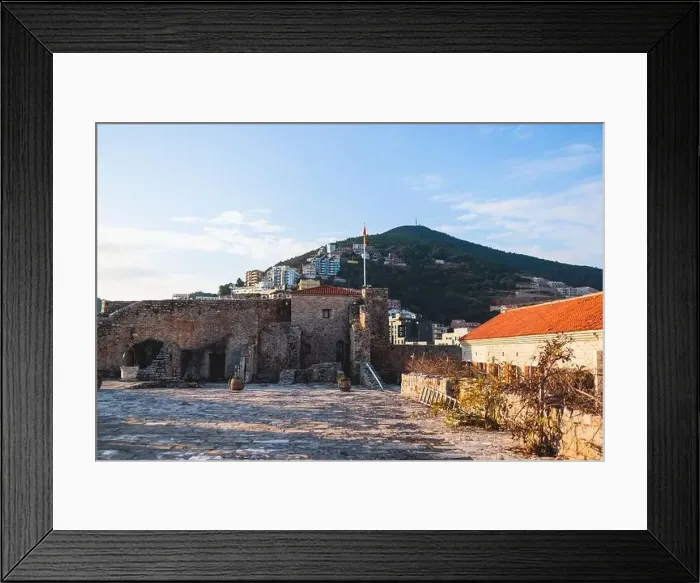 Framed Print : View of Budva old town streets Framed Print : View of Budva old town streets