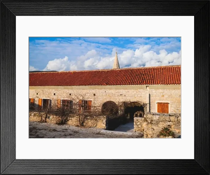 Framed Print : View of Budva old town streets Framed Print : View of Budva old town streets