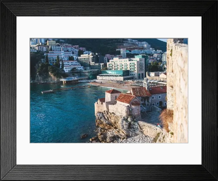 Framed Print : View of Budva old town streets Framed Print : View of Budva old town streets