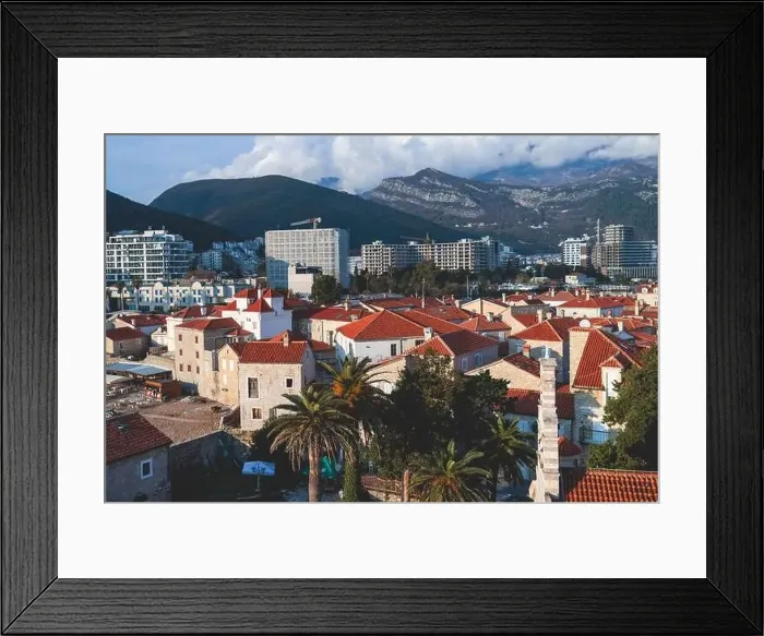 Framed Print : View of Budva old town streets Framed Print : View of Budva old town streets