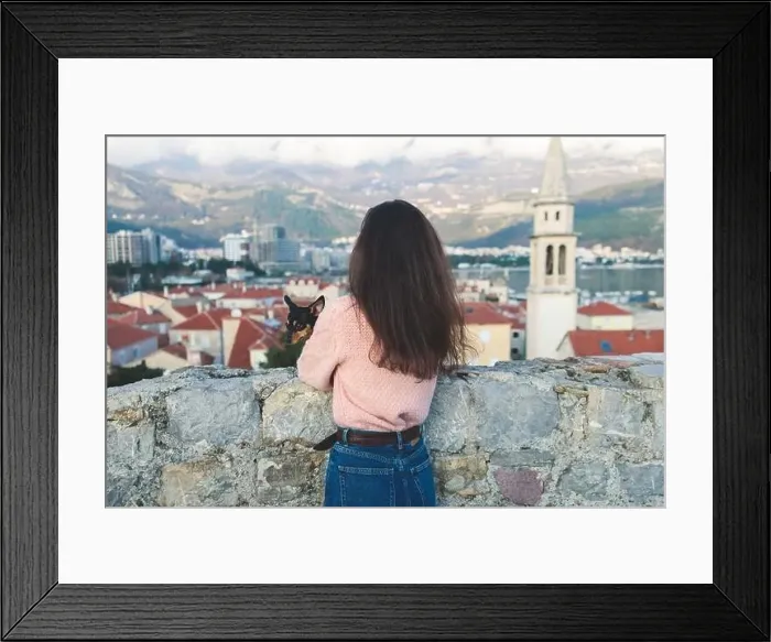 Framed Print : View of Budva old town streets Framed Print : View of Budva old town streets