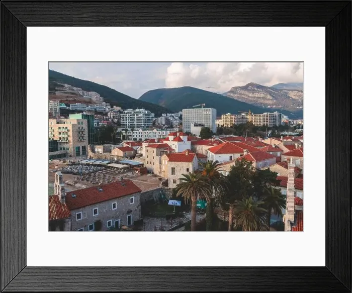 Framed Print : View of Budva old town streets Framed Print : View of Budva old town streets