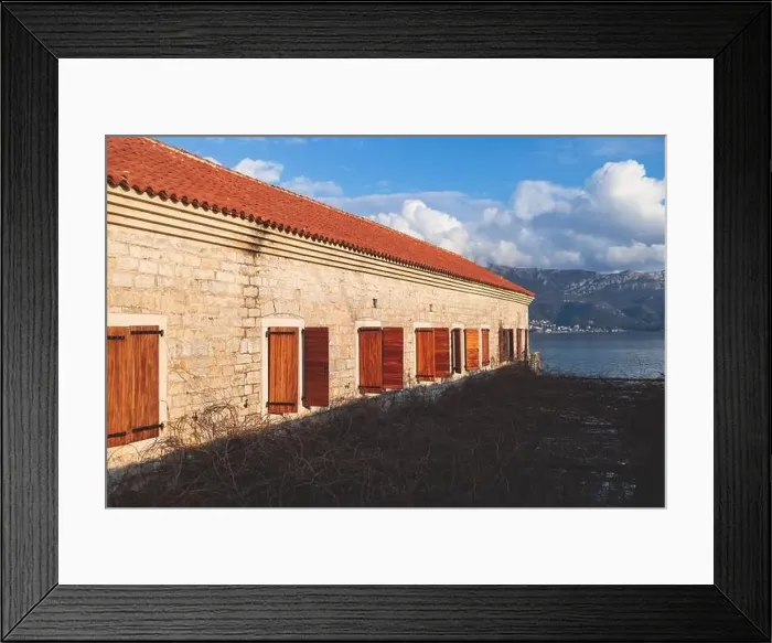 Framed Print : View of Budva old town streets Framed Print : View of Budva old town streets