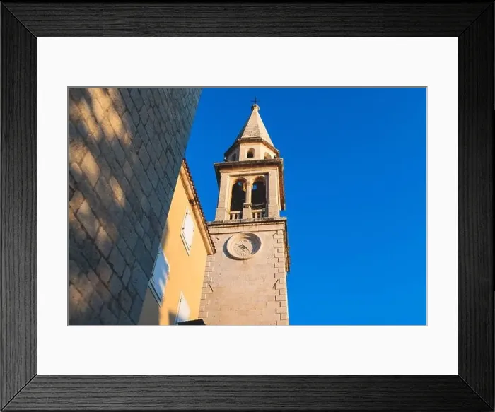 Framed Print : View of Budva old town streets Framed Print : View of Budva old town streets