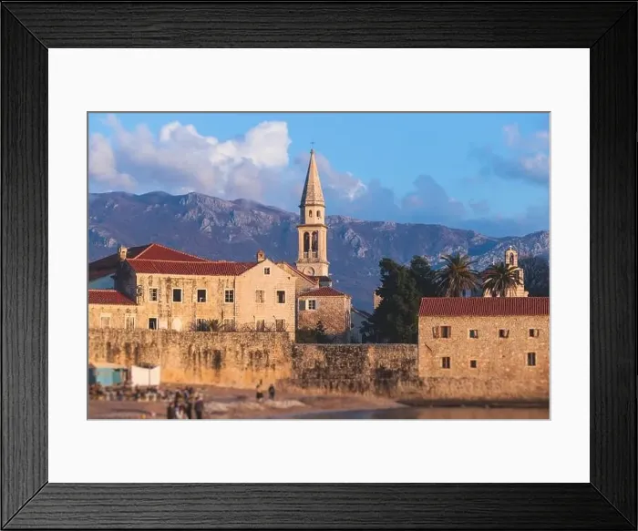 Framed Print : View of Budva old town streets Framed Print : View of Budva old town streets