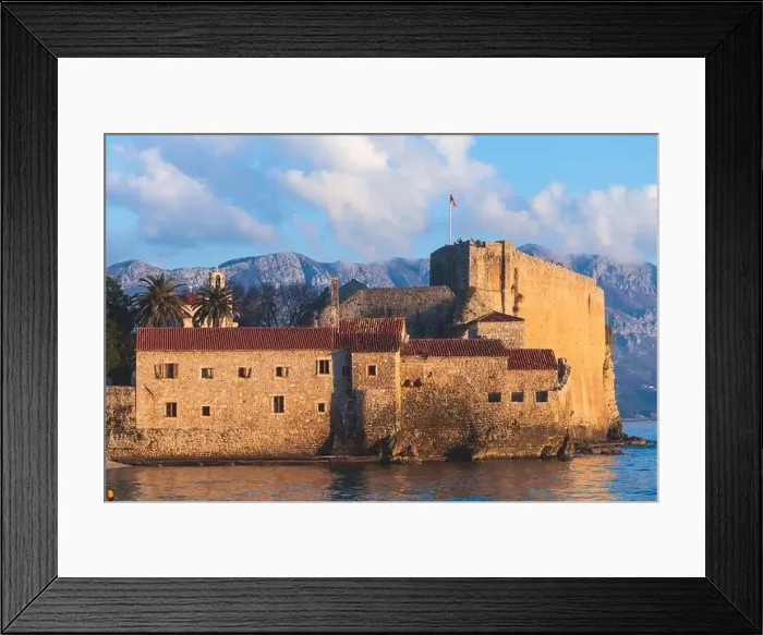Framed Print : View of Budva old town streets Framed Print : View of Budva old town streets
