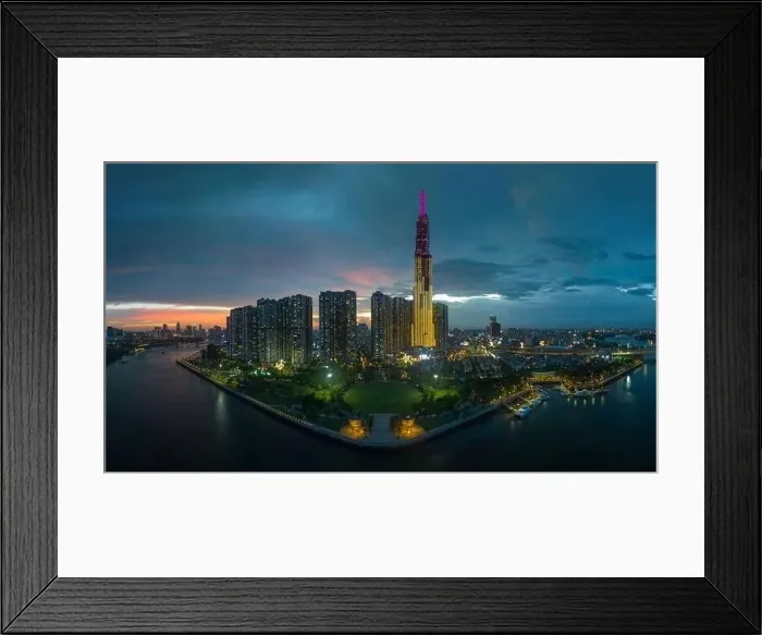Framed Print : August 12, 2023: Panorama of Landmark residential area Framed Print : August 12, 2023: Panorama of Landmark residential area