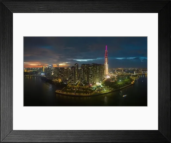 Framed Print : August 12, 2023: Panorama of Landmark residential area Framed Print : August 12, 2023: Panorama of Landmark residential area