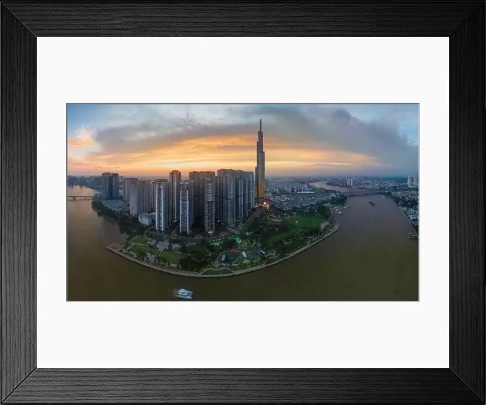 Framed Print : August 12, 2023: Panorama of Landmark residential area Framed Print : August 12, 2023: Panorama of Landmark residential area