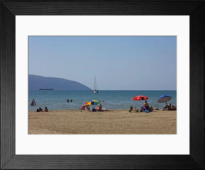 Framed Print : Vlora, Albania, Sunday 2 September 2023 Exploring center of the city Lungo Mare beach people swimming Framed Print : Vlora, Albania, Sunday 2 September 2023 Exploring center of the city Lungo Mare beach people swimming