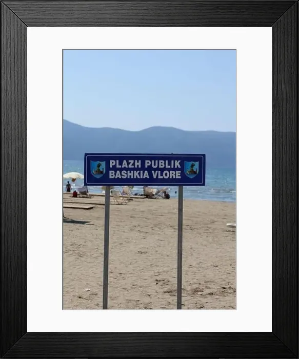 Framed Print : Vlora, Albania, Sunday 2 September 2023 Exploring center of the city Lungo Mare beach people swimming Framed Print : Vlora, Albania, Sunday 2 September 2023 Exploring center of the city Lungo Mare beach people swimming