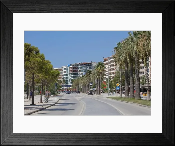 Framed Print : Vlorë, Albania, Sunday 2 September 2023 cameria road rruga cameria road running along the coast of the Adriatic Sea Framed Print : Vlorë, Albania, Sunday 2 September 2023 cameria road rruga cameria road running along the coast of the Adriatic Sea