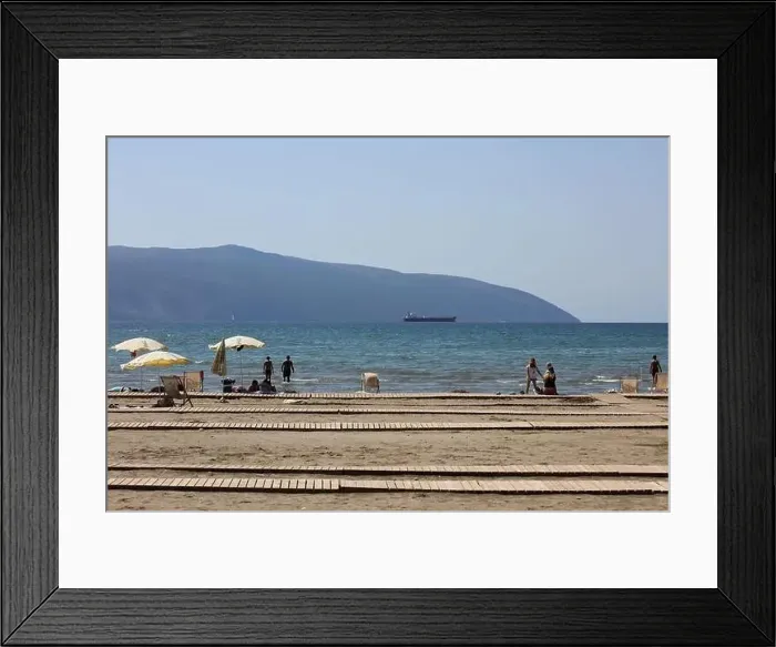 Framed Print : Vlorë, Albania, Sunday 2 September 2023 cameria road rruga cameria road running along the coast of the Adriatic Sea Framed Print : Vlorë, Albania, Sunday 2 September 2023 cameria road rruga cameria road running along the coast of the Adriatic Sea