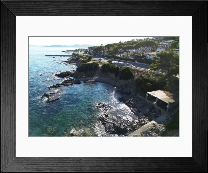 Framed Print : Drone photo of the coast road Framed Print : Drone photo of the coast road