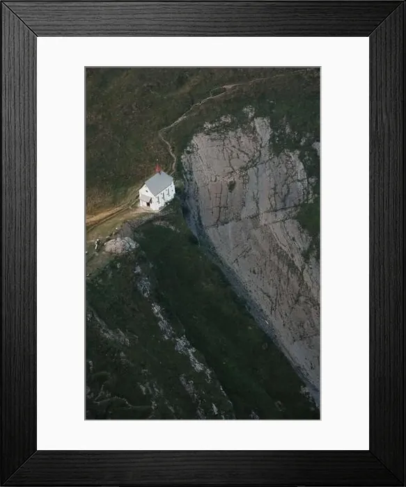 Framed Print : Viewing down from the peak of Mount Pilatus in Switzerland Framed Print : Viewing down from the peak of Mount Pilatus in Switzerland
