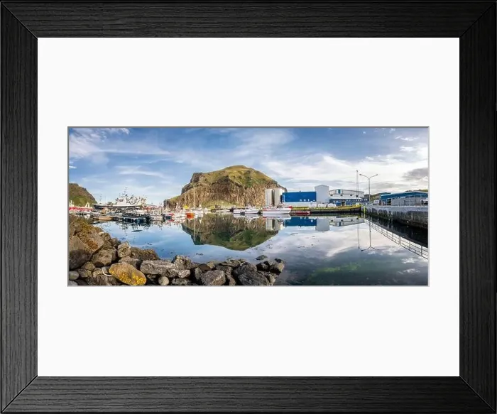 Framed Print : The small boat harbor in Vestmannaeyjar Framed Print : The small boat harbor in Vestmannaeyjar