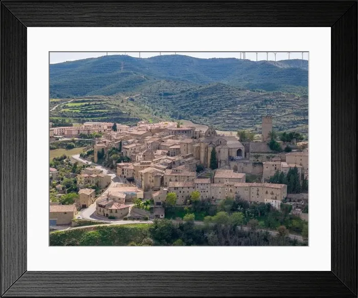 Framed Print : Aerial drone photo of the town named Sos Del Rey Catolico in the province of Zaragoza, Northern Spain Framed Print : Aerial drone photo of the town named Sos Del Rey Catolico in the province of Zaragoza, Northern Spain