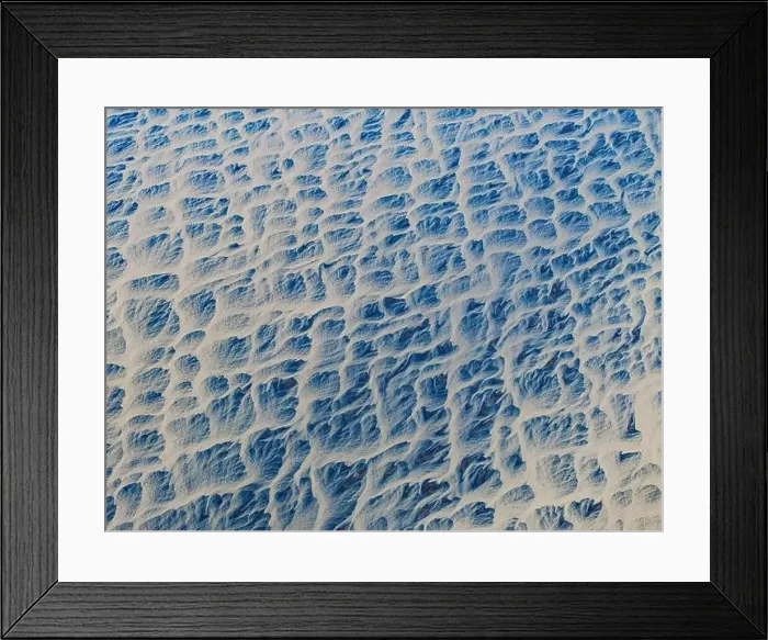 Framed Print : Aerial abstract view of Icelandic river, Iceland, Polar Regions Framed Print : Aerial abstract view of Icelandic river, Iceland, Polar Regions